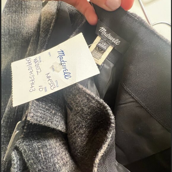 NWT Madewell Buckle Belt Wrap Mini Skirt (Size 10) - Picture 9 of 12